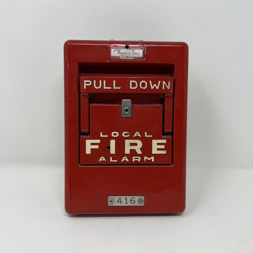 Ellenco Mechanical‎ Coded Fire Alarm Pull Station 416 DC30 Washington DC